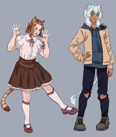 Fullbody Mia &amp; Léo